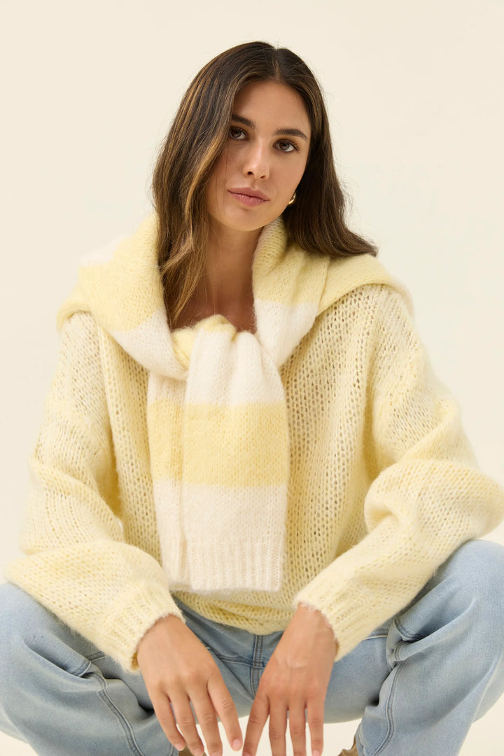 Pallas Stripe Jumper - Butter