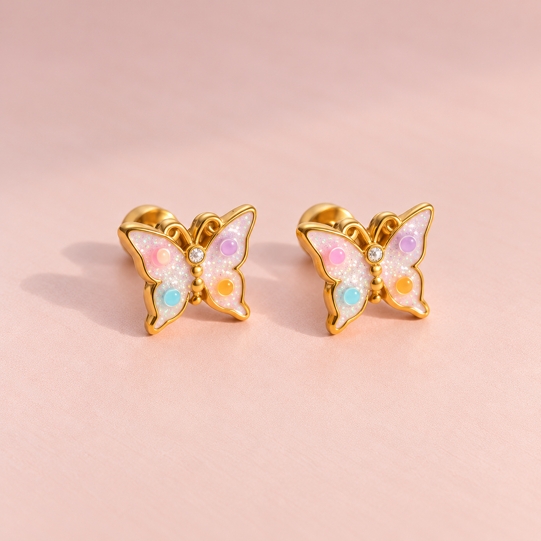 Multi Butterfly Kids Studs| Collective Kids
