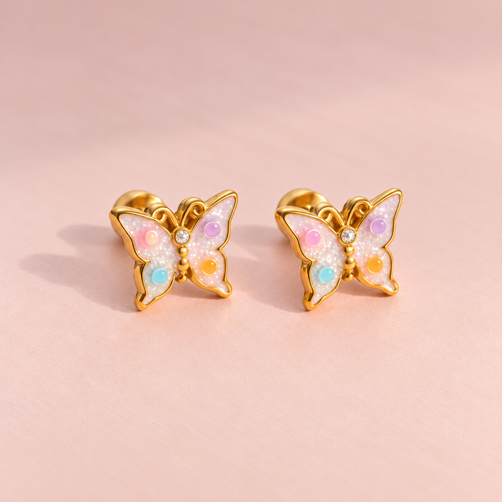Multi Butterfly Kids Studs| Collective Kids