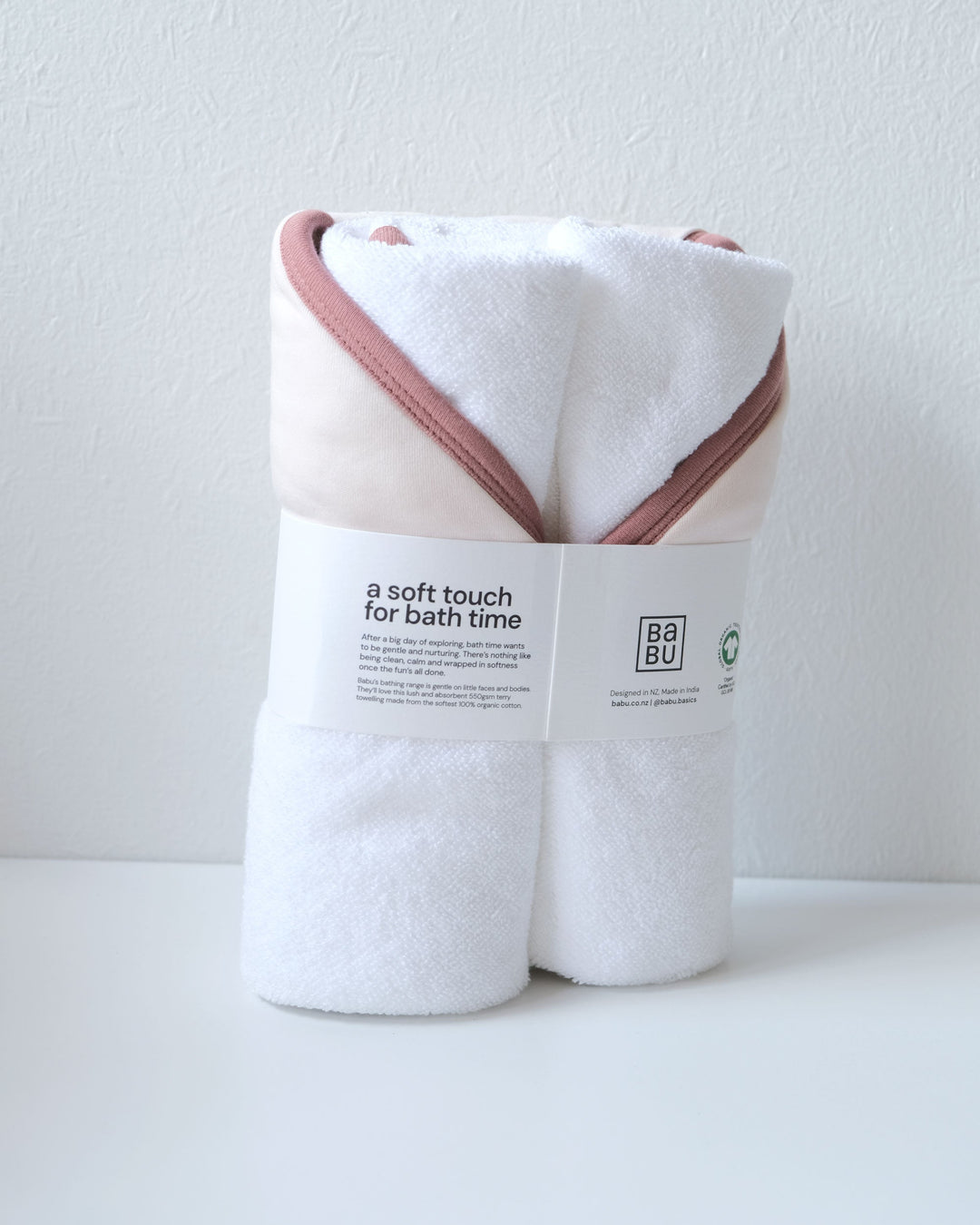 Babies and young children have extremely sensitive skin, so Babu have made hooded towels from  the softest cotton. No more scratchy towels after bath time – even after many washes. Available from www.thecollectivenz.com