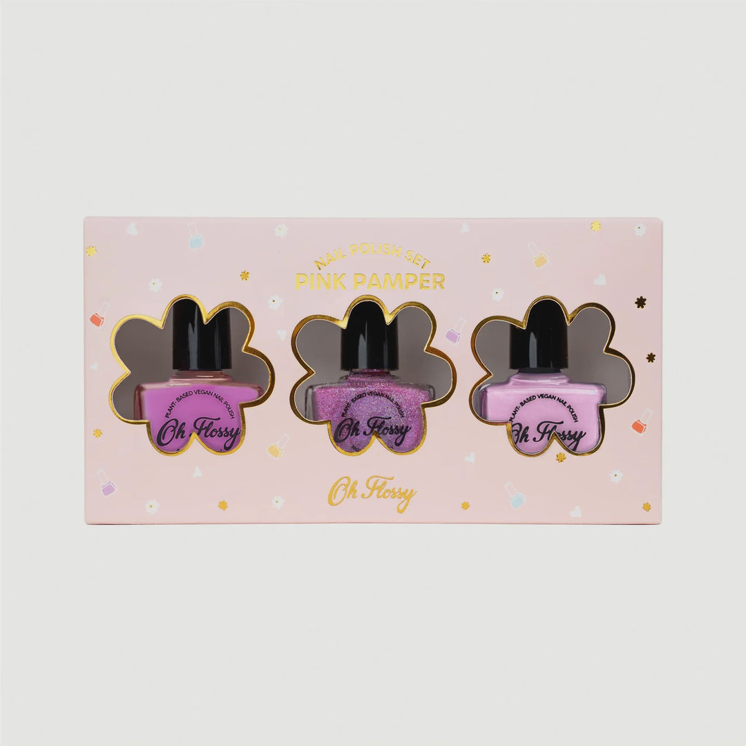 Oh Flossy | Pink Pamper Nail Polish Set