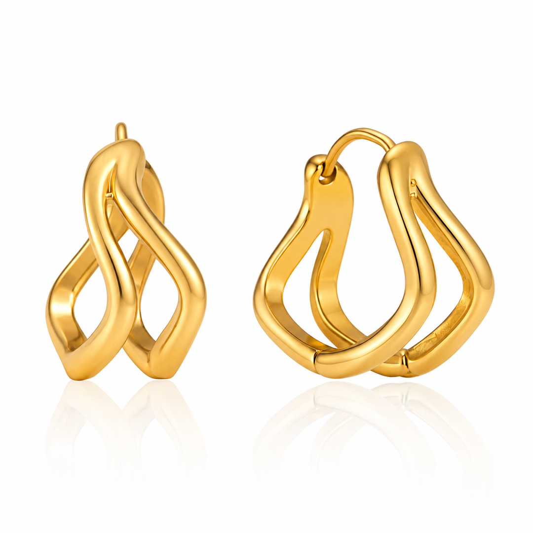 Gold Sloane Hoops | Chaos & Company