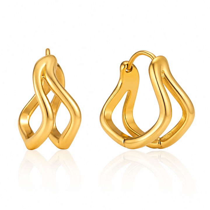 Gold Sloane Hoops | Chaos & Company