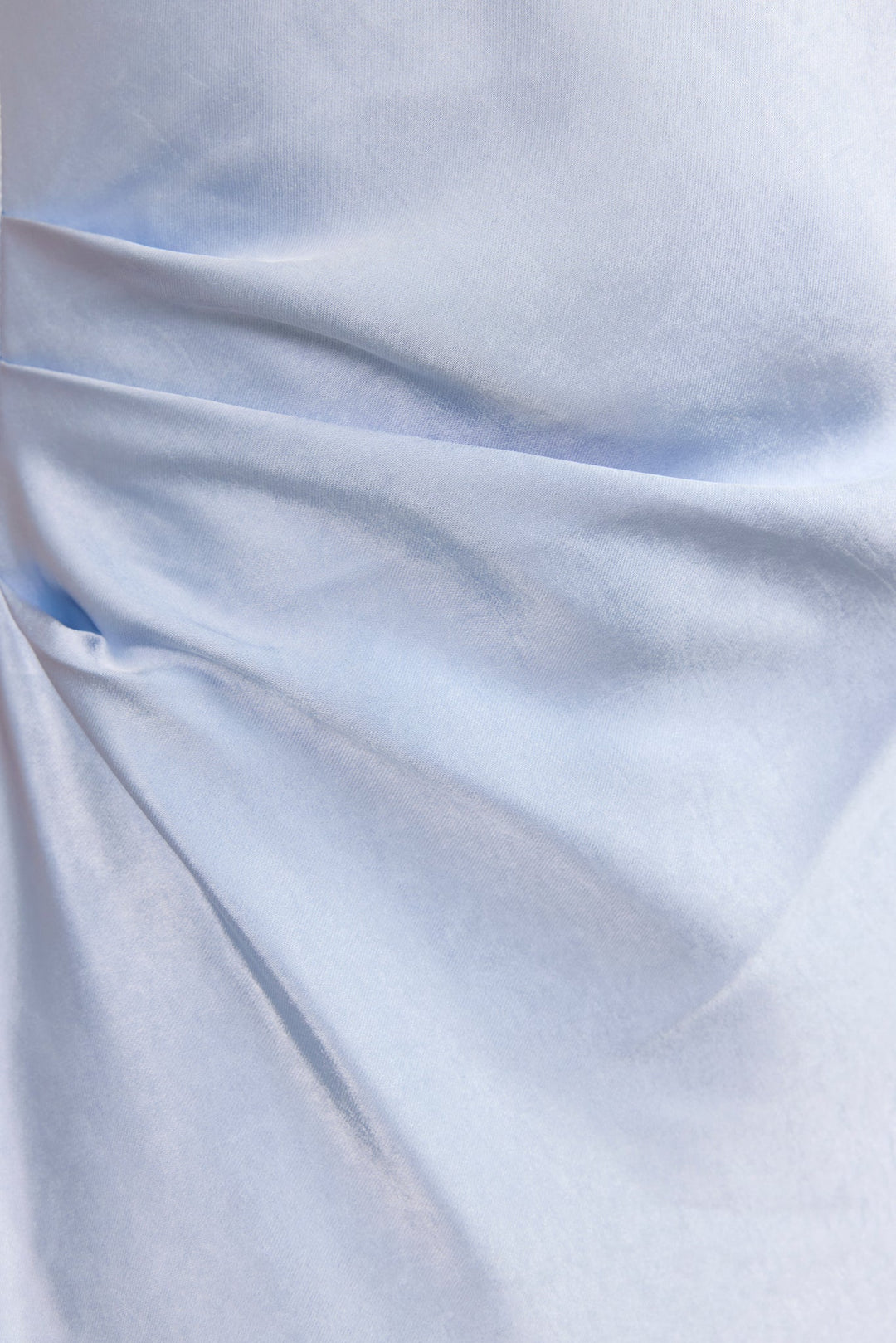 Prolific Ice Blue Satin One Shoulder Bias Slip Maxi Dress | Georgia Zoe
