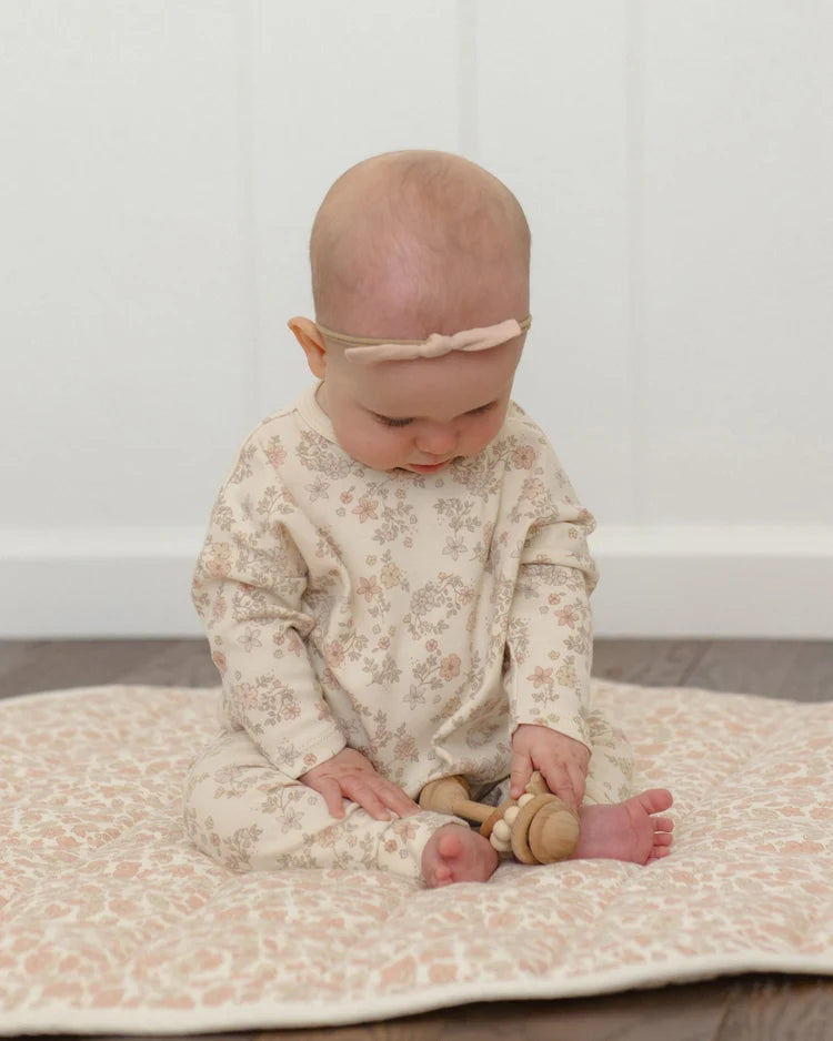 Long Sleeve Tee Floral Vine | Quincy Mae