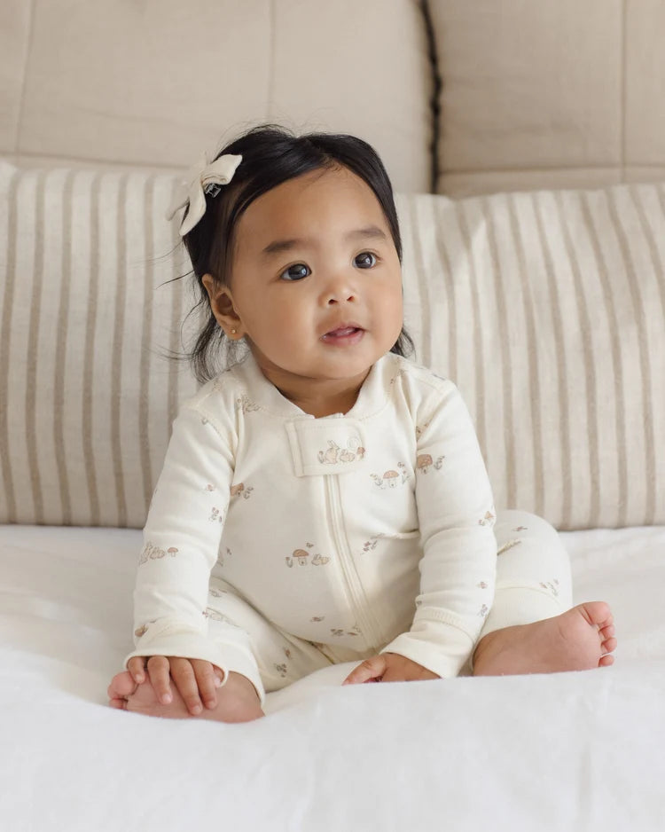Zip Bunnies Long Sleeve Sleeper Footie | Quincy Mae