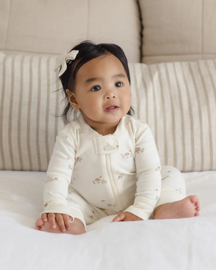 Zip Bunnies Long Sleeve Sleeper Footie | Quincy Mae