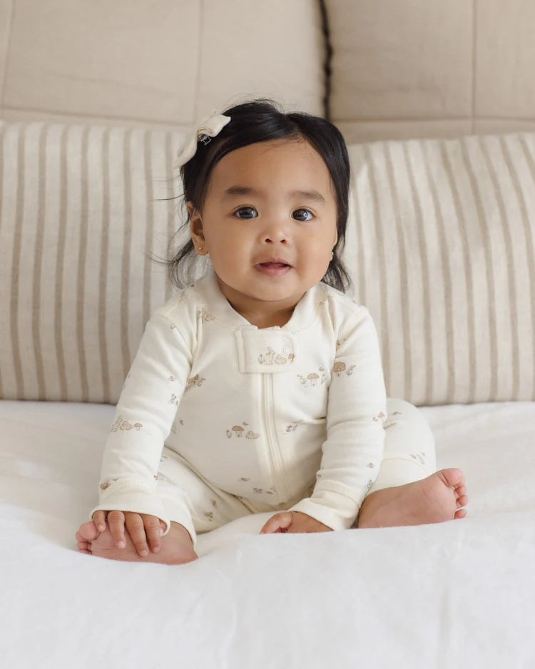 Zip Bunnies Long Sleeve Sleeper Footie | Quincy Mae