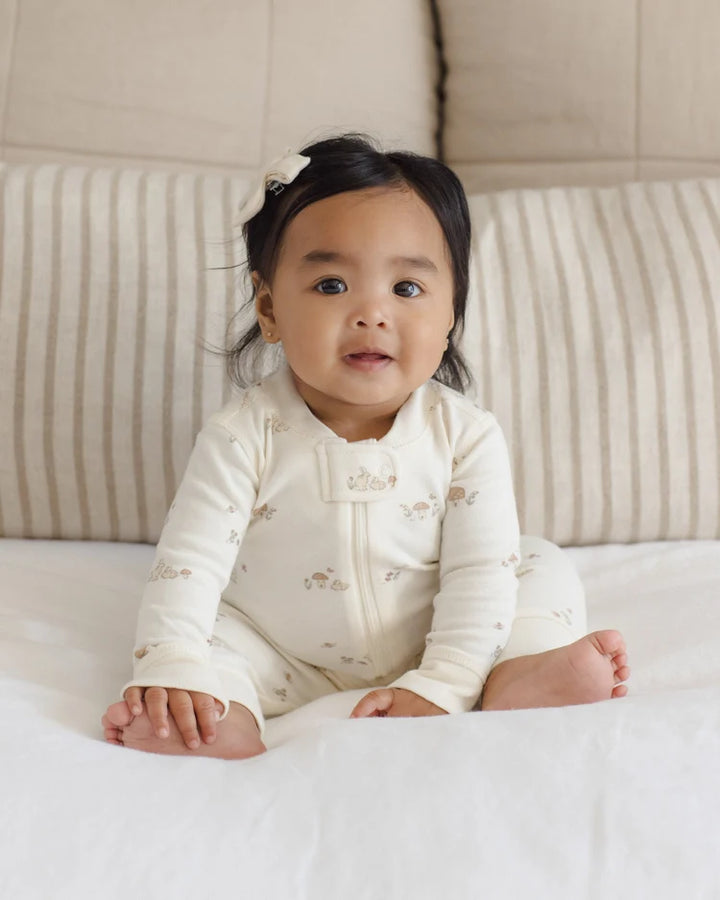 Zip Bunnies Long Sleeve Sleeper Footie | Quincy Mae