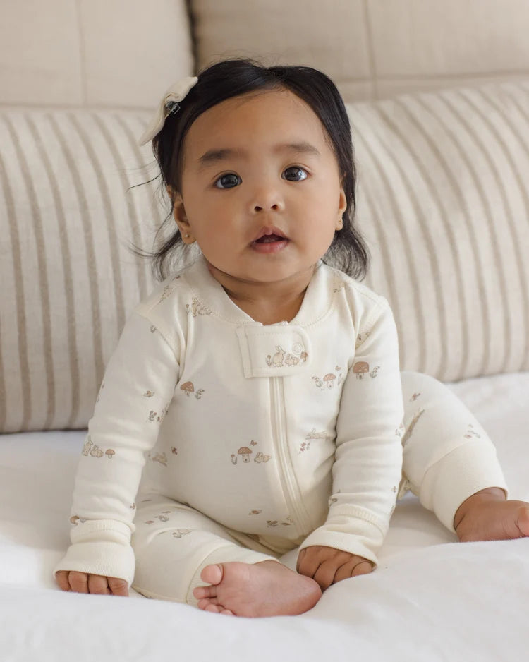 Zip Bunnies Long Sleeve Sleeper Footie | Quincy Mae