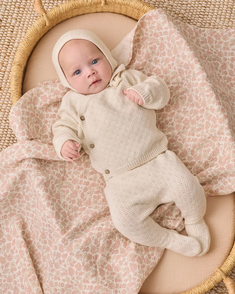 Natural Knit Wrap Top + Pant Set | Quincy Mae