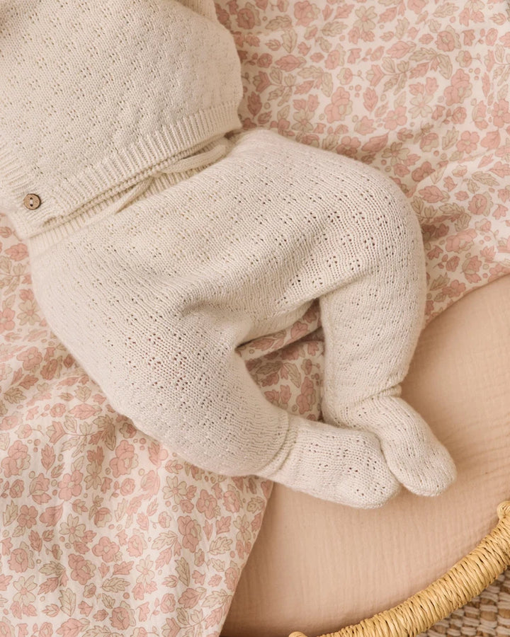 Natural Knit Wrap Top + Pant Set | Quincy Mae