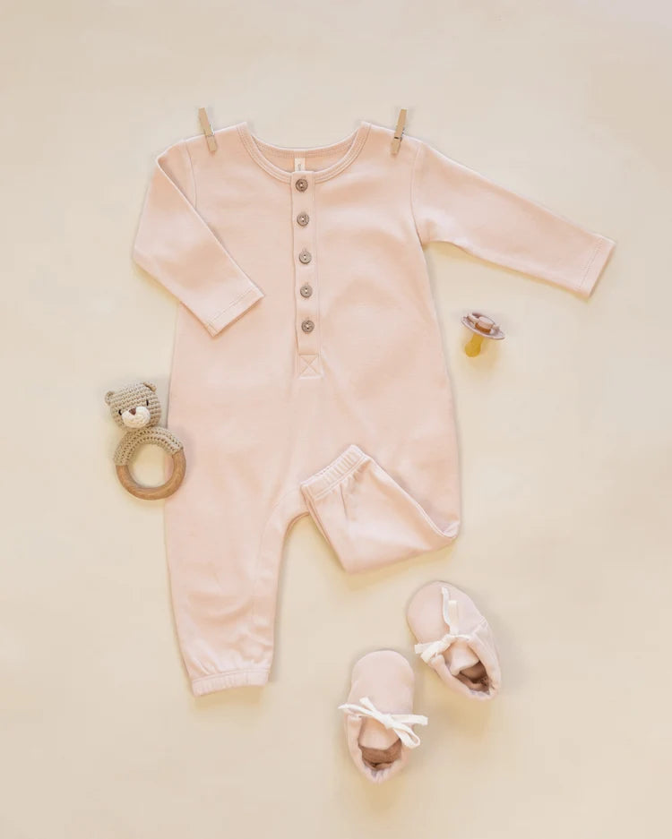 Dusty Rose Baby Booties | Quincy Mae