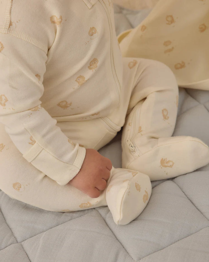 Zip Long Sleeve Sleeper Footie || Chicks