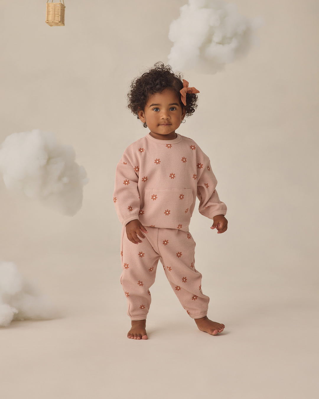 Waffle Sweater Set || Pink Daisy