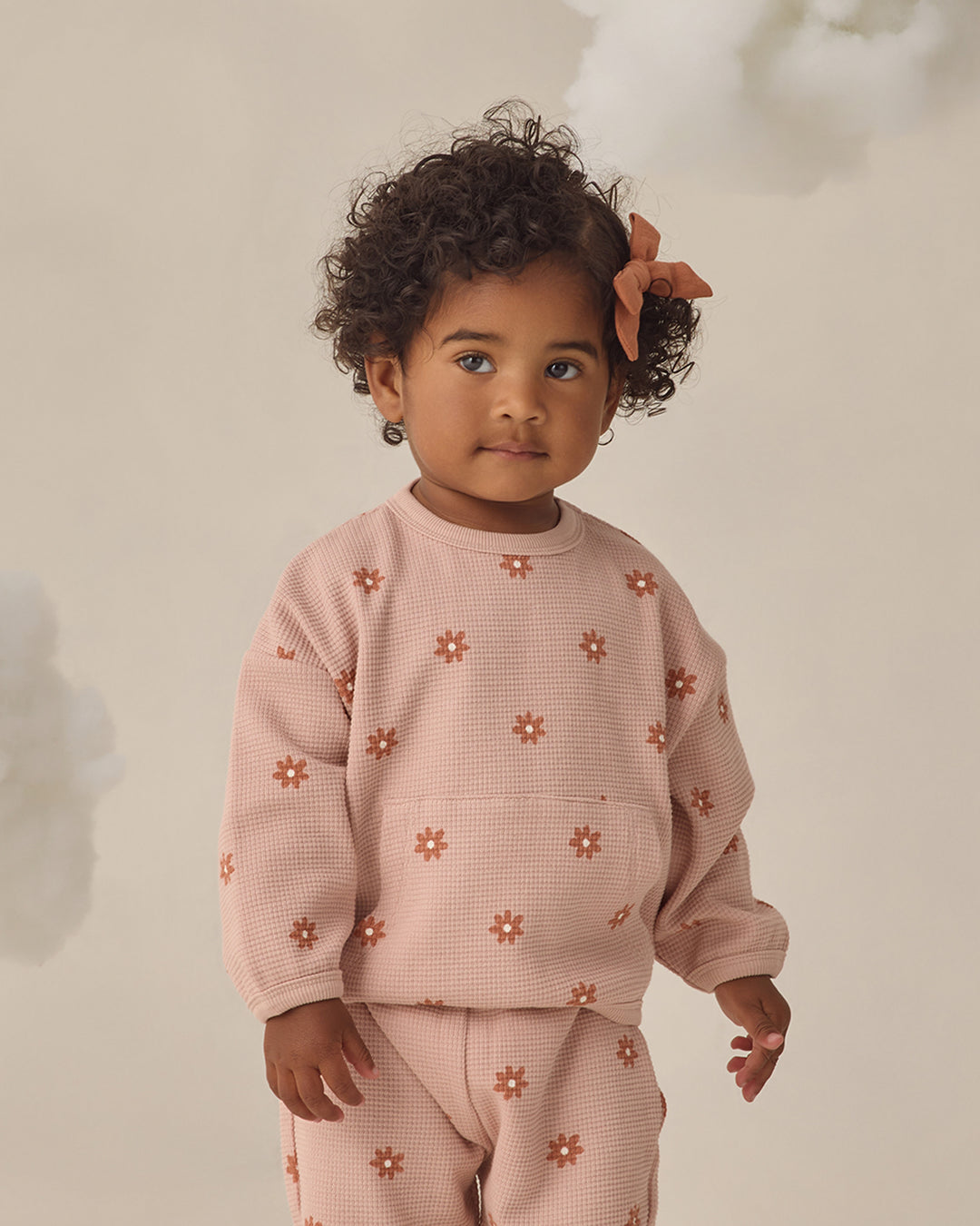 Waffle Sweater Set || Pink Daisy