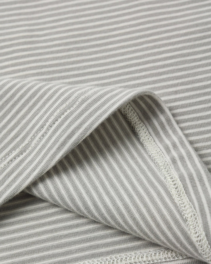 Long Sleeve Tee || Sage Micro Stripe