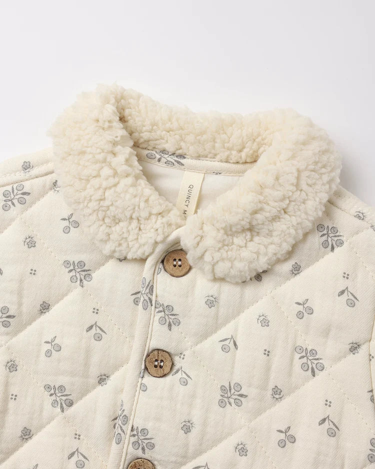 Quilted Jacket Winter Berry | Quincy Mae