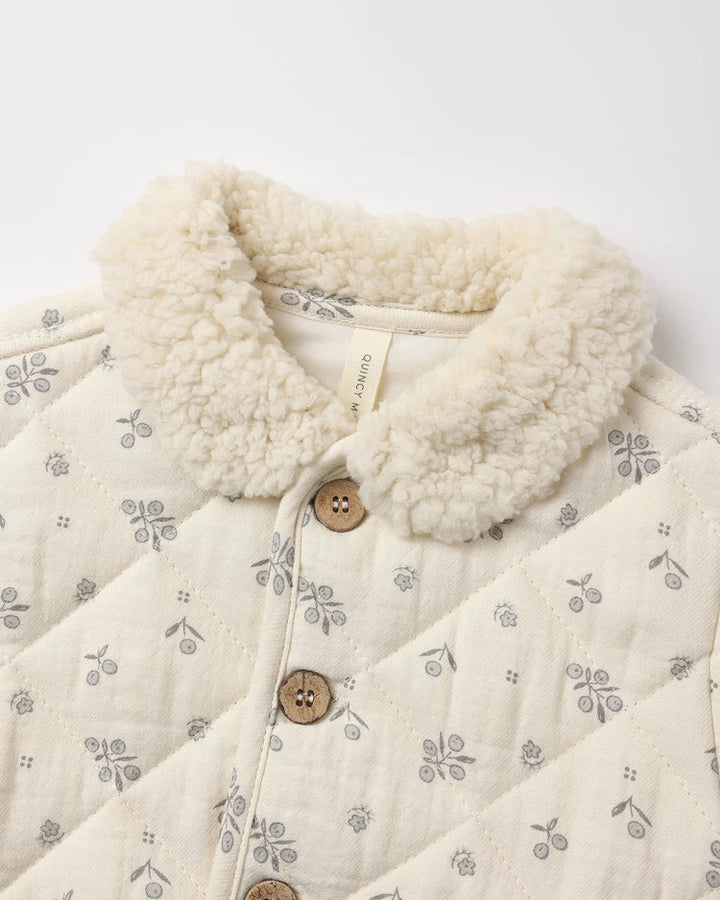 Quilted Jacket Winter Berry | Quincy Mae