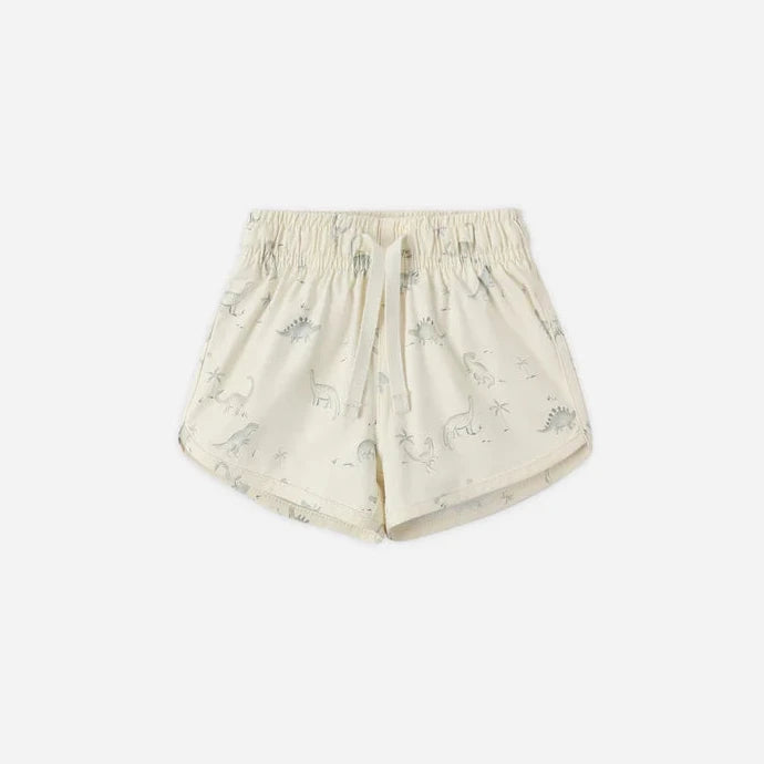 Shorts with a subtle pattern on a white background