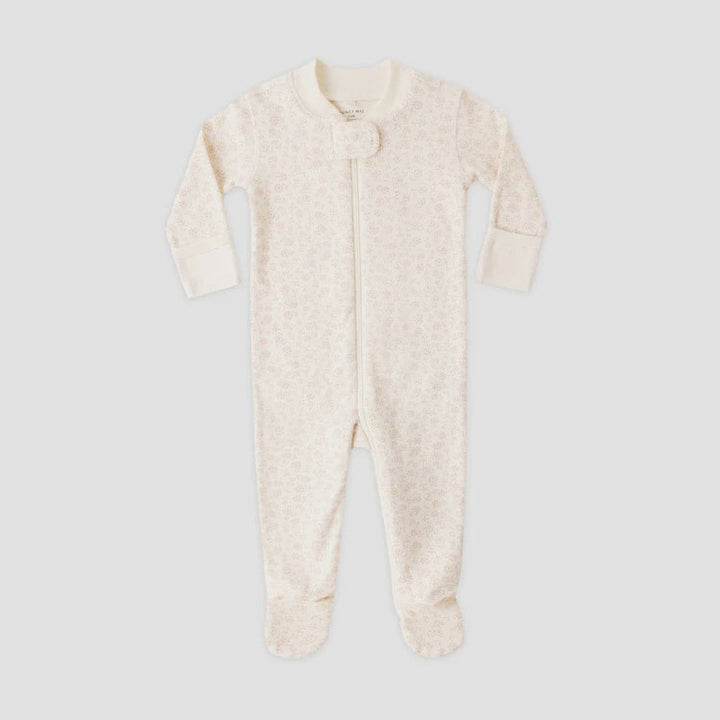 Zip Long Sleeve Sleeper Footie || Ditsy