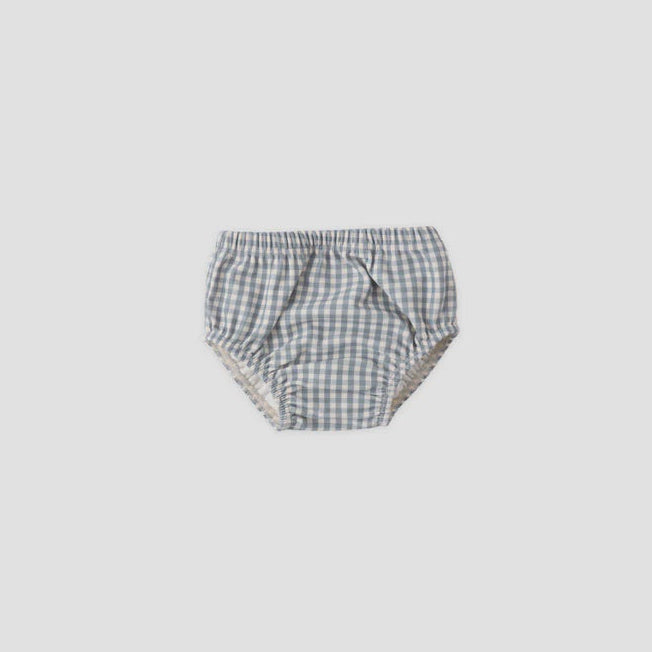 Checkered baby bloomers on a white background
