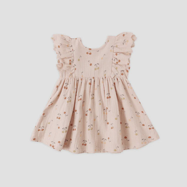 Floral dress on a light gray background