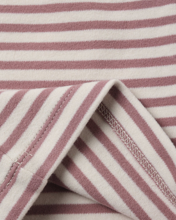 Ruffle Cozy Set Mulberry Stripe | Quincy Mae