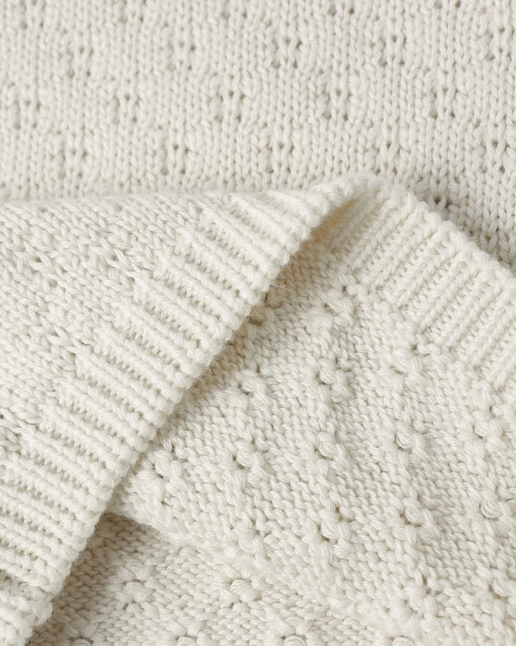 Natural Knit Wrap Top + Pant Set | Quincy Mae