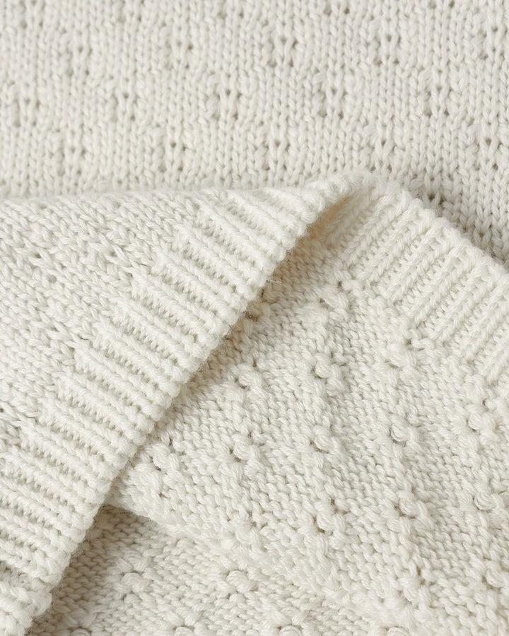 Natural Knit Wrap Top + Pant Set | Quincy Mae