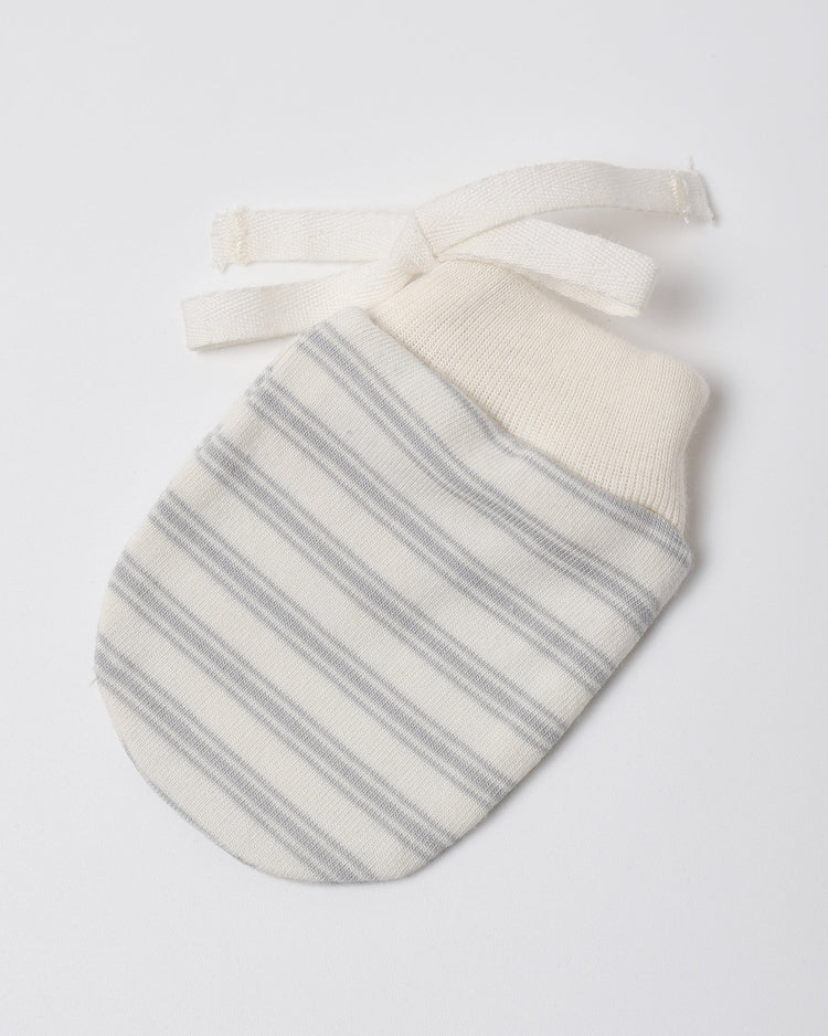 No Scratch Mittens, 2 Pk Cloud Stripe + Cloud | Quincy Mae