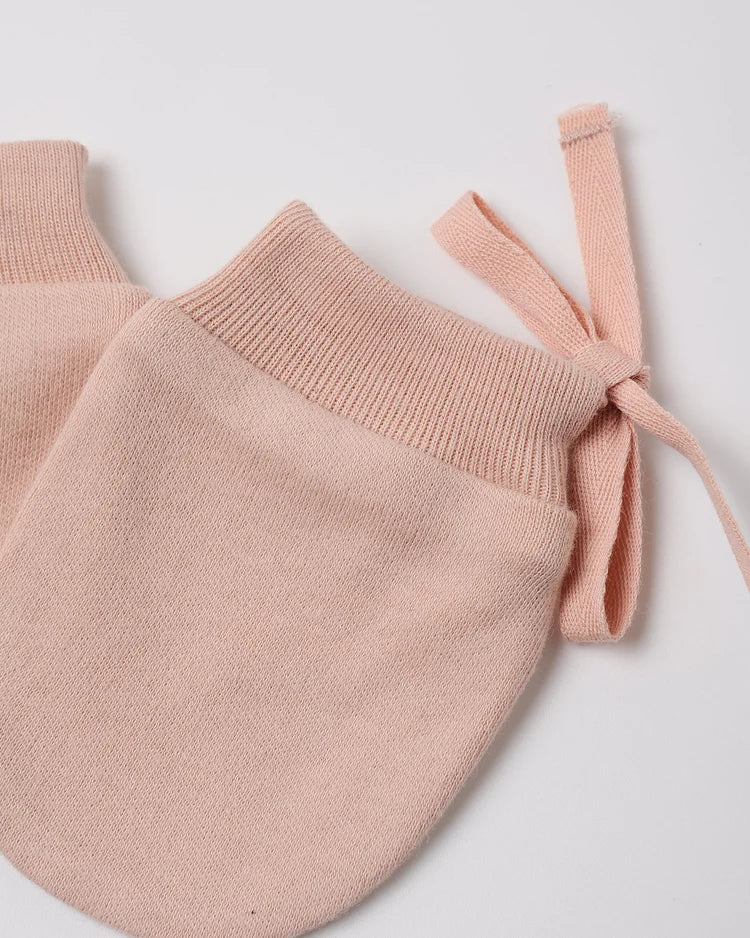 No Scratch Mittens, 2 Pk Floral Vine + Dusty Rose | Quincy Mae