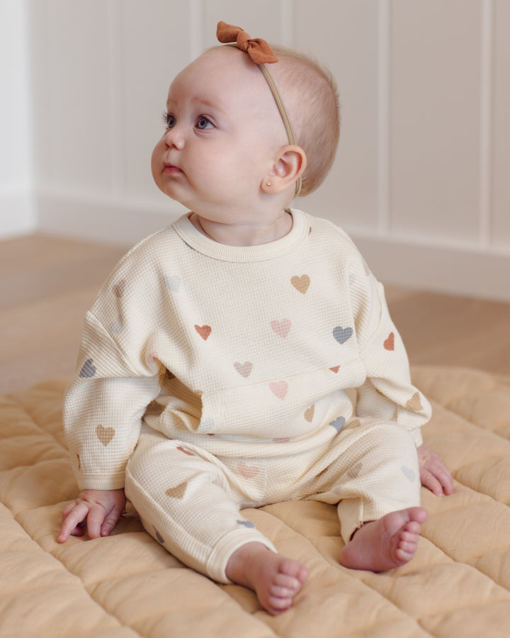 Waffle Sweater Set || Confetti Hearts