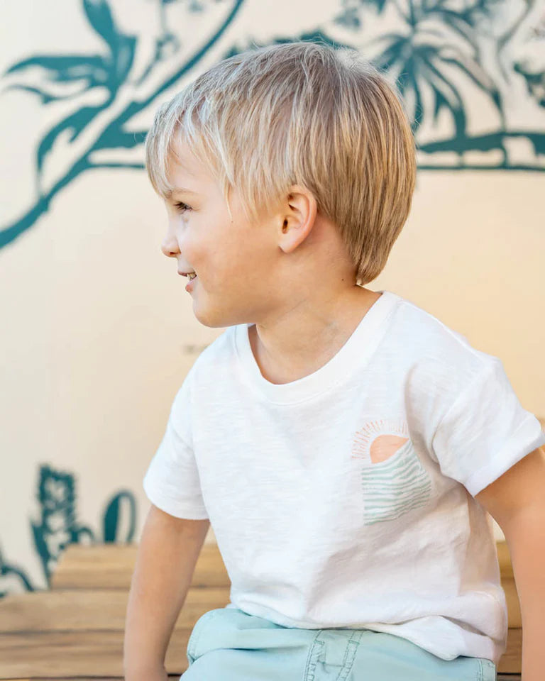 Surfs Up Save The Ocean Tee - White