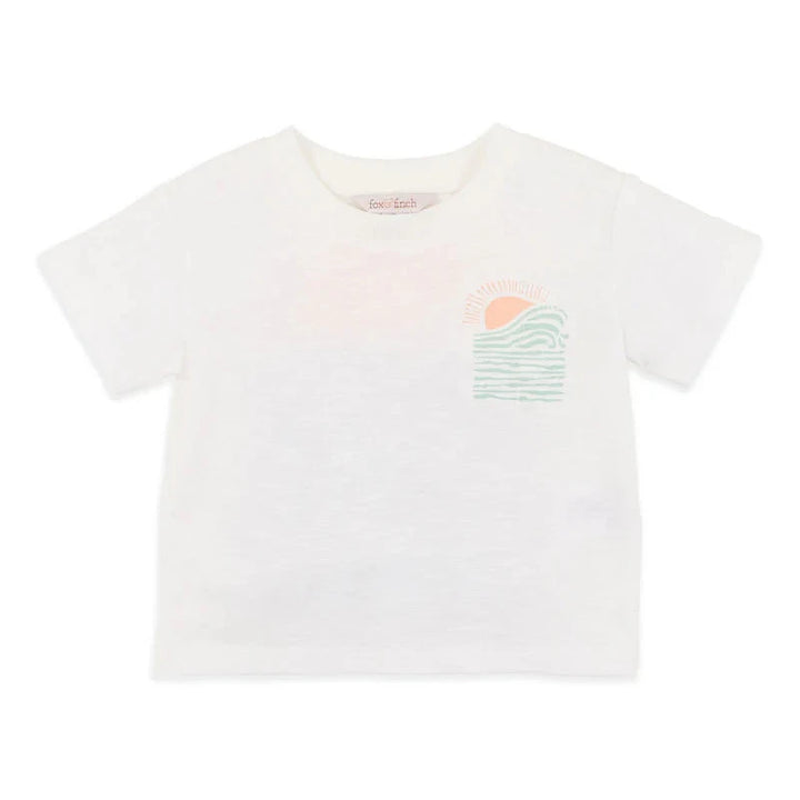 Surfs Up Save The Ocean Tee - White