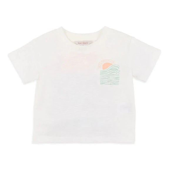 Surfs Up Save The Ocean Tee - White