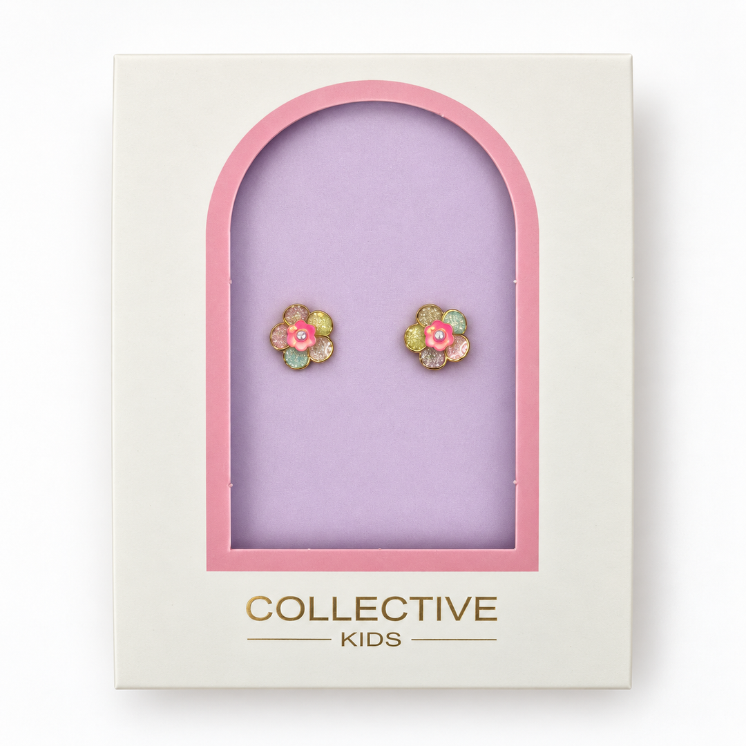 Rainbow Daisy Kids Studs| Collective Kids