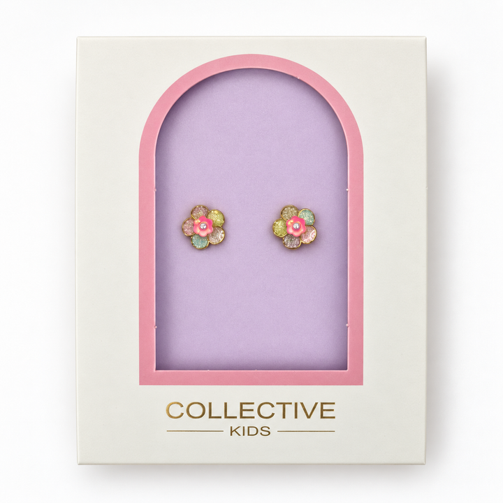 Rainbow Daisy Kids Studs| Collective Kids