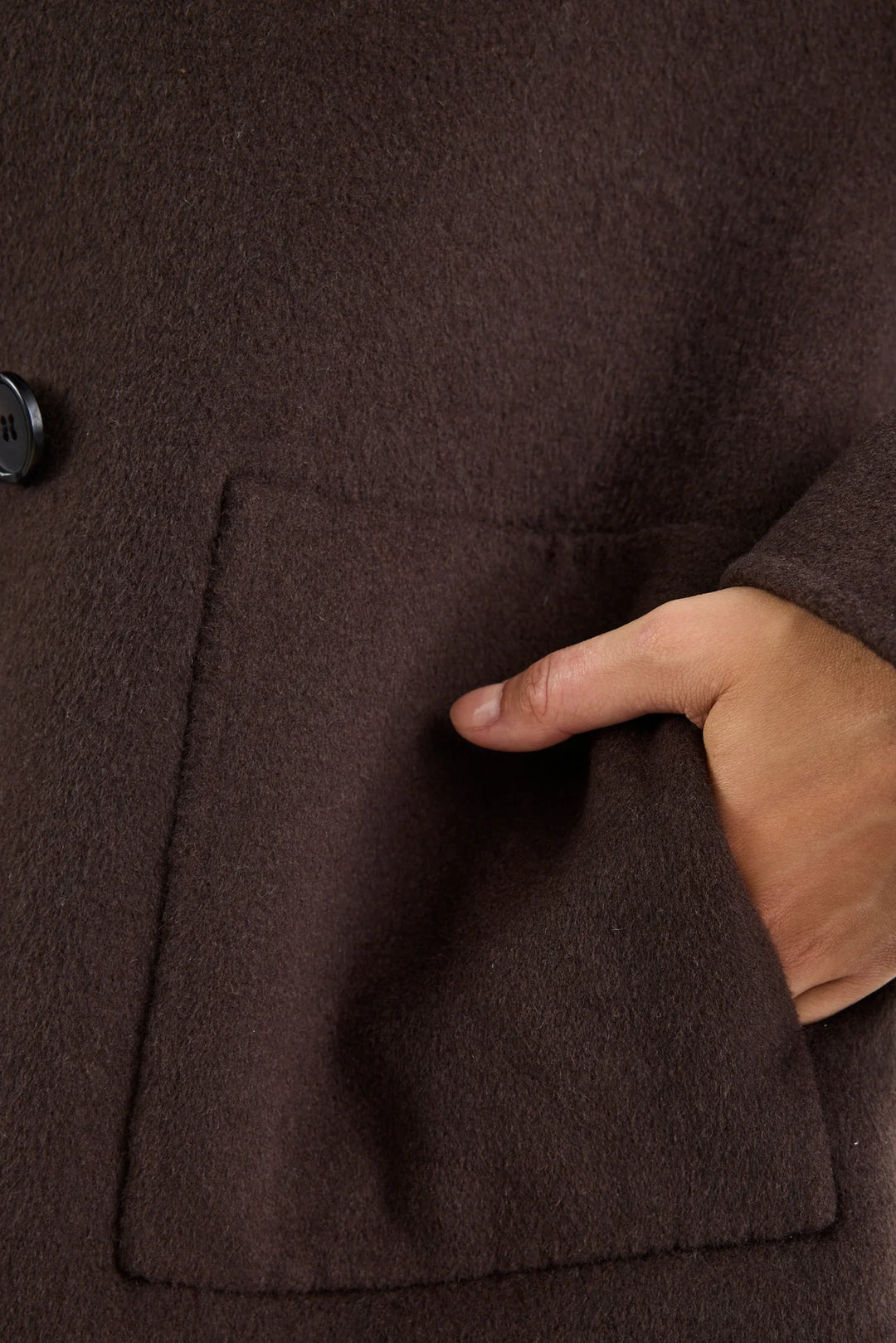 Ranger Chocolate Marle Wool Blend Soft Jacket