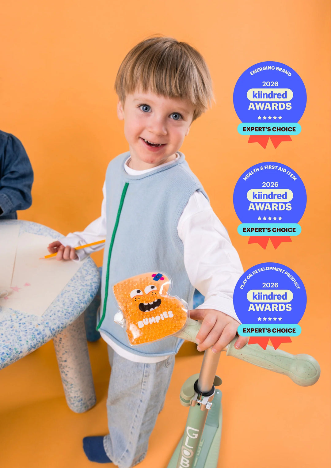 Bruiser Reusable Hot & Cold Pack for Kids | Bumpies