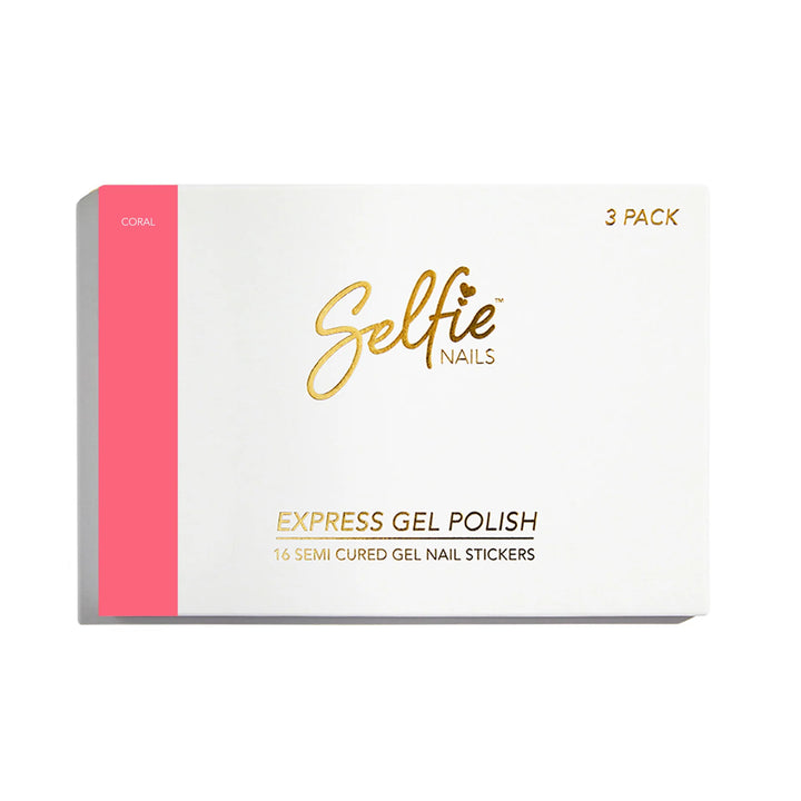 Selfie Nails Coral Pink Express Gel Kit