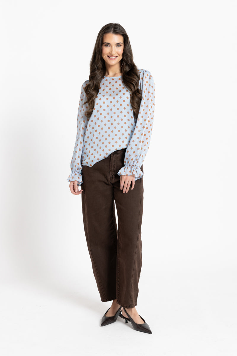 Seeking LolaPatti Blouse - Cinnamon Spot (SL3006-26) |
