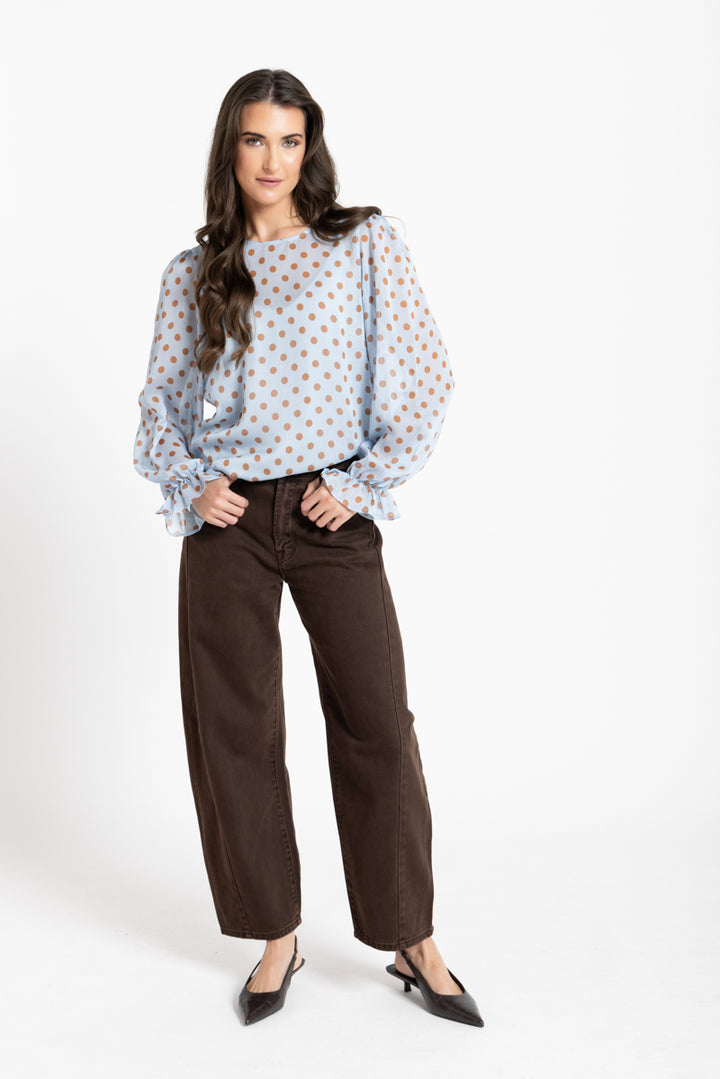 Seeking LolaPatti Blouse - Cinnamon Spot (SL3006-26) |