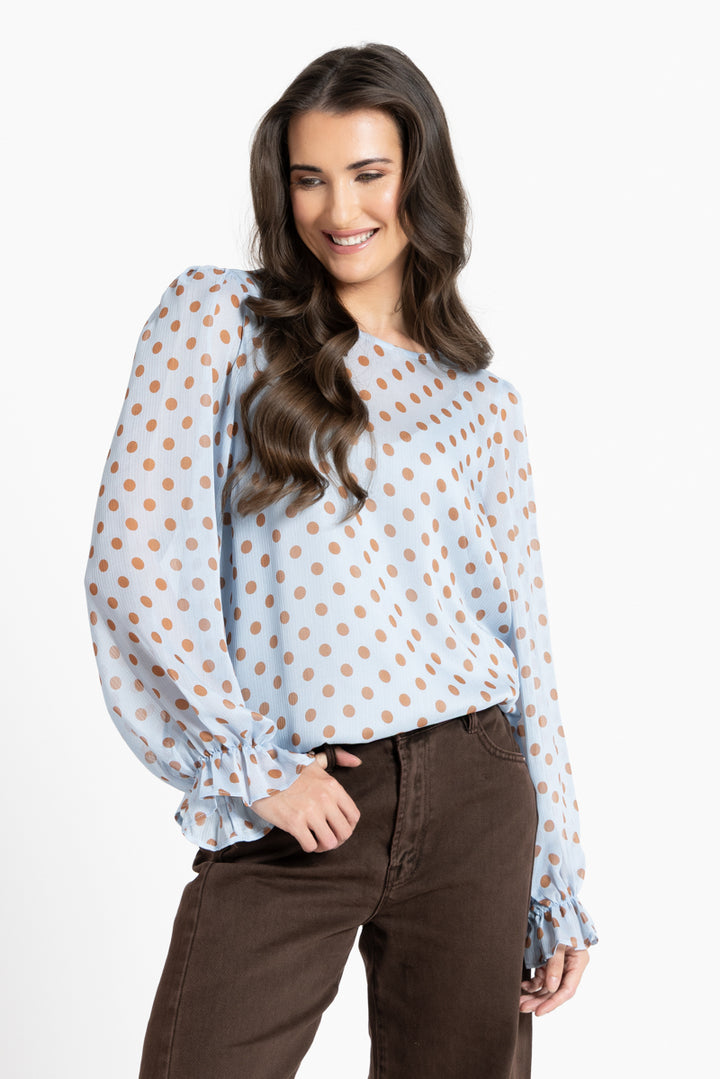 Seeking LolaPatti Blouse - Cinnamon Spot (SL3006-26) |