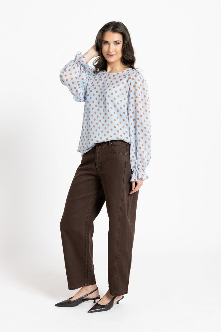 Seeking LolaPatti Blouse - Cinnamon Spot (SL3006-26) |