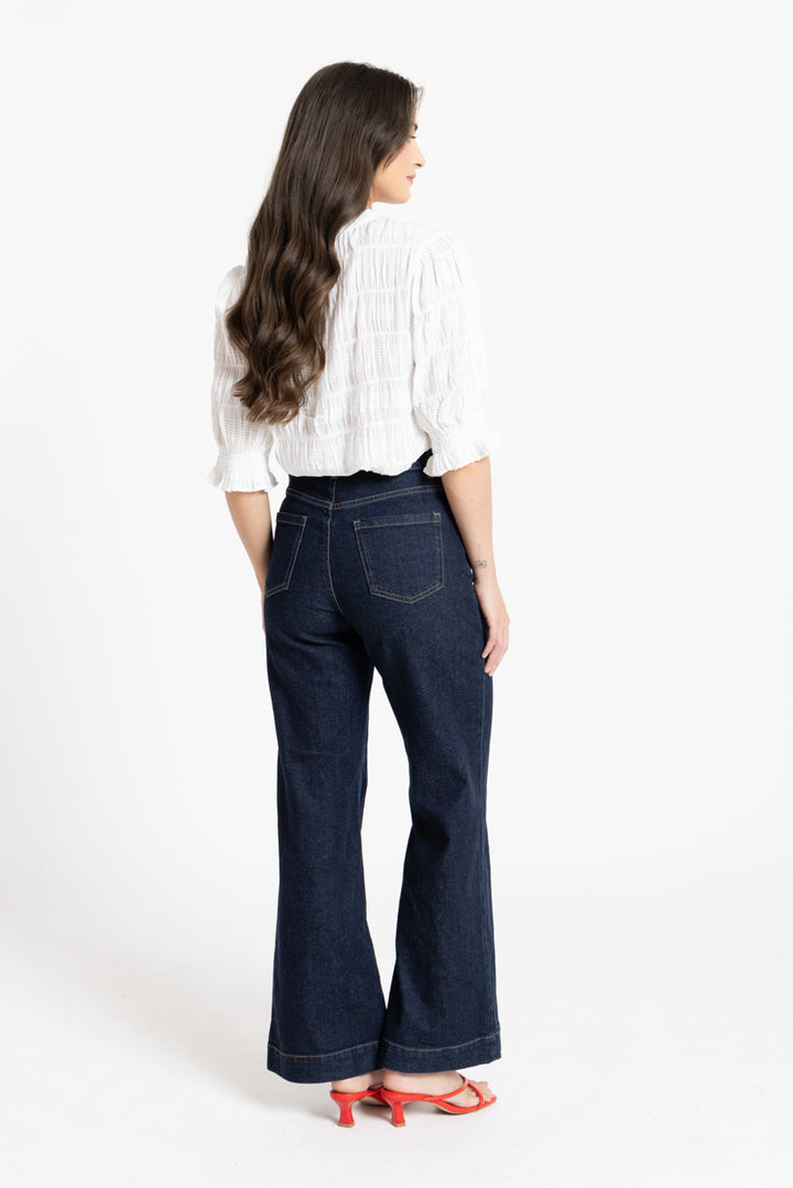 Seeking Lola Butterfly Top - White