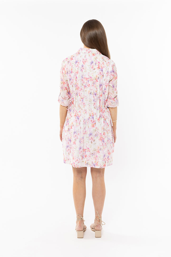 Indulgent Shirt Dress - Delicate Blossom (SL3503) (LAST SIZE / 8)S