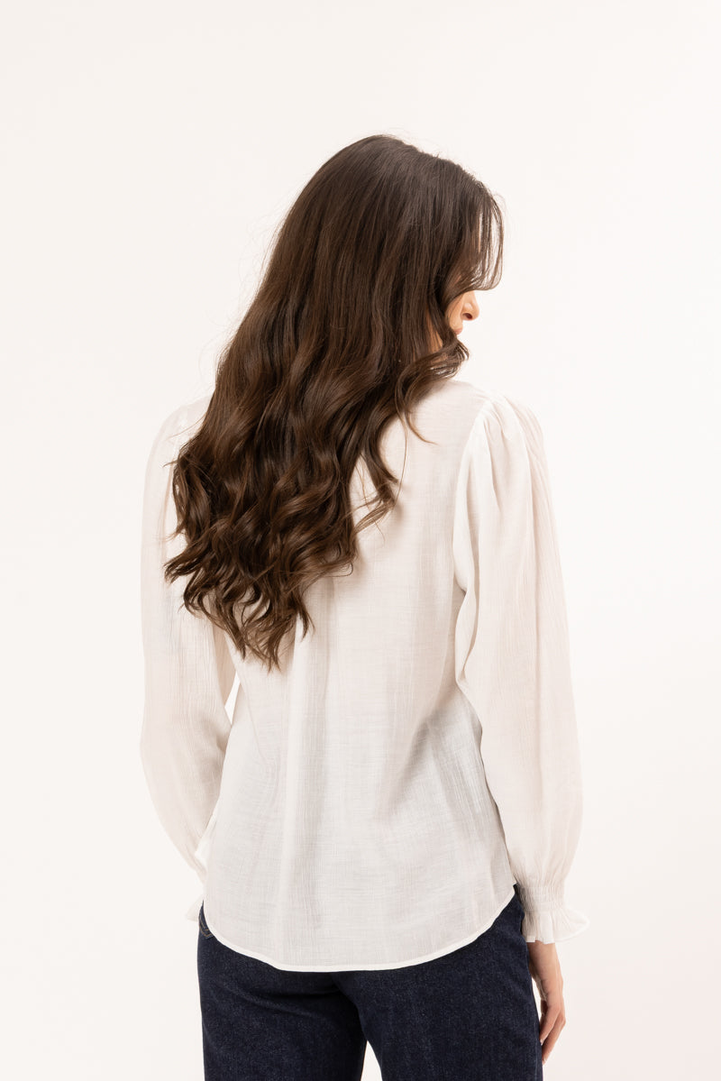 Addyson LS Top - White (SL3618-2)