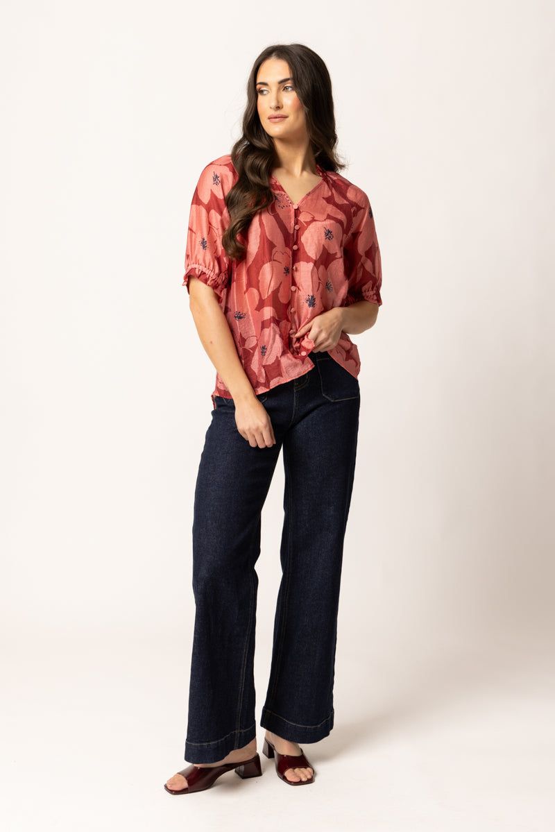 Seeking Lola Essence Top - Pink Bloom