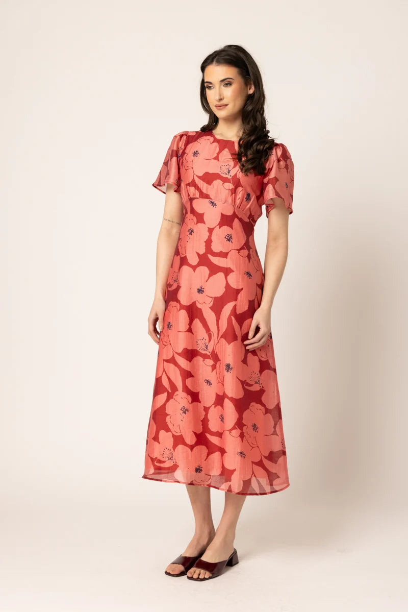 Angle Dress Pink Bloom | Seeking Lola